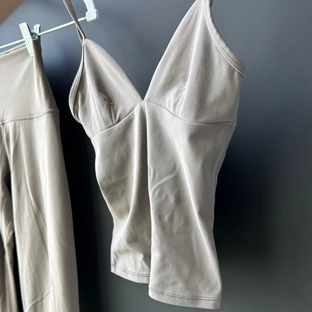 Aritzia Taupe Set - Top and Leggings - Picture 3 of 3